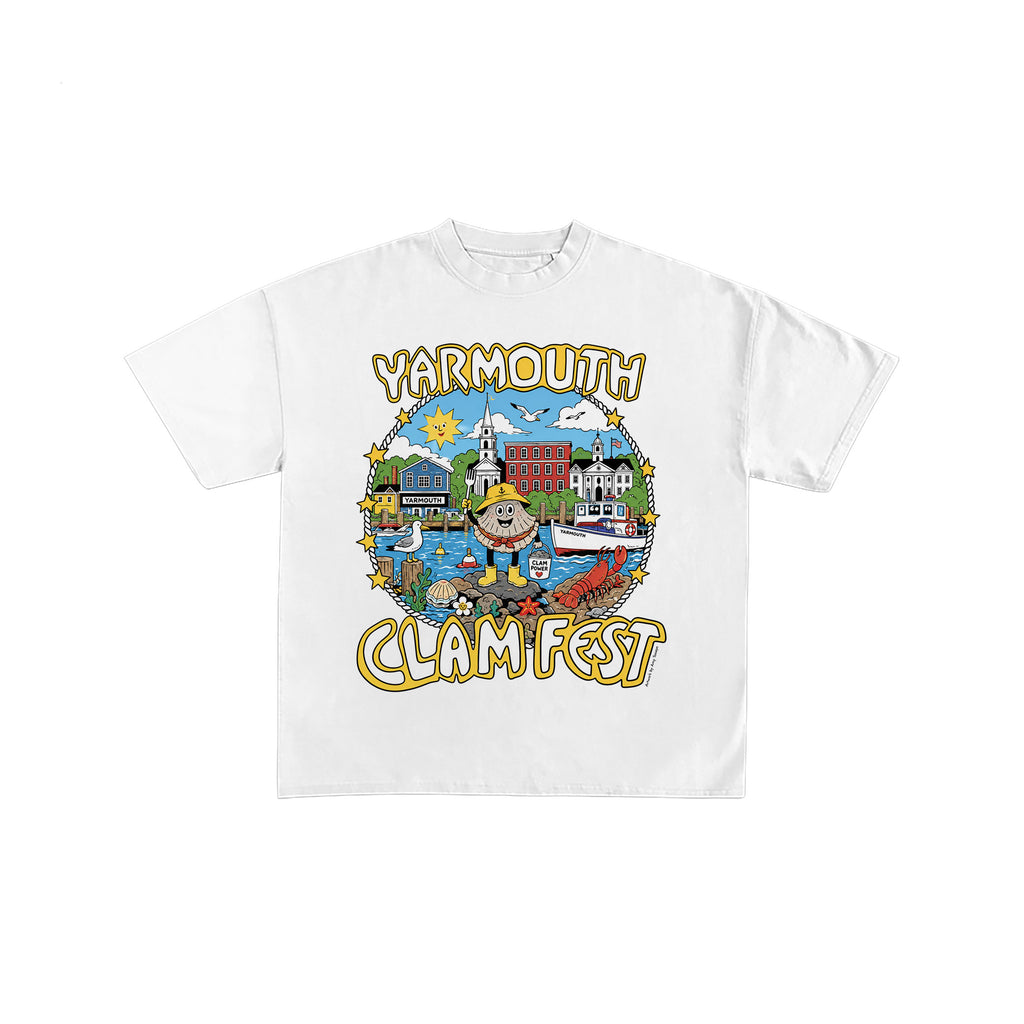 Yarmouth Clam Fest Vintage Cartoon Graphic Tee