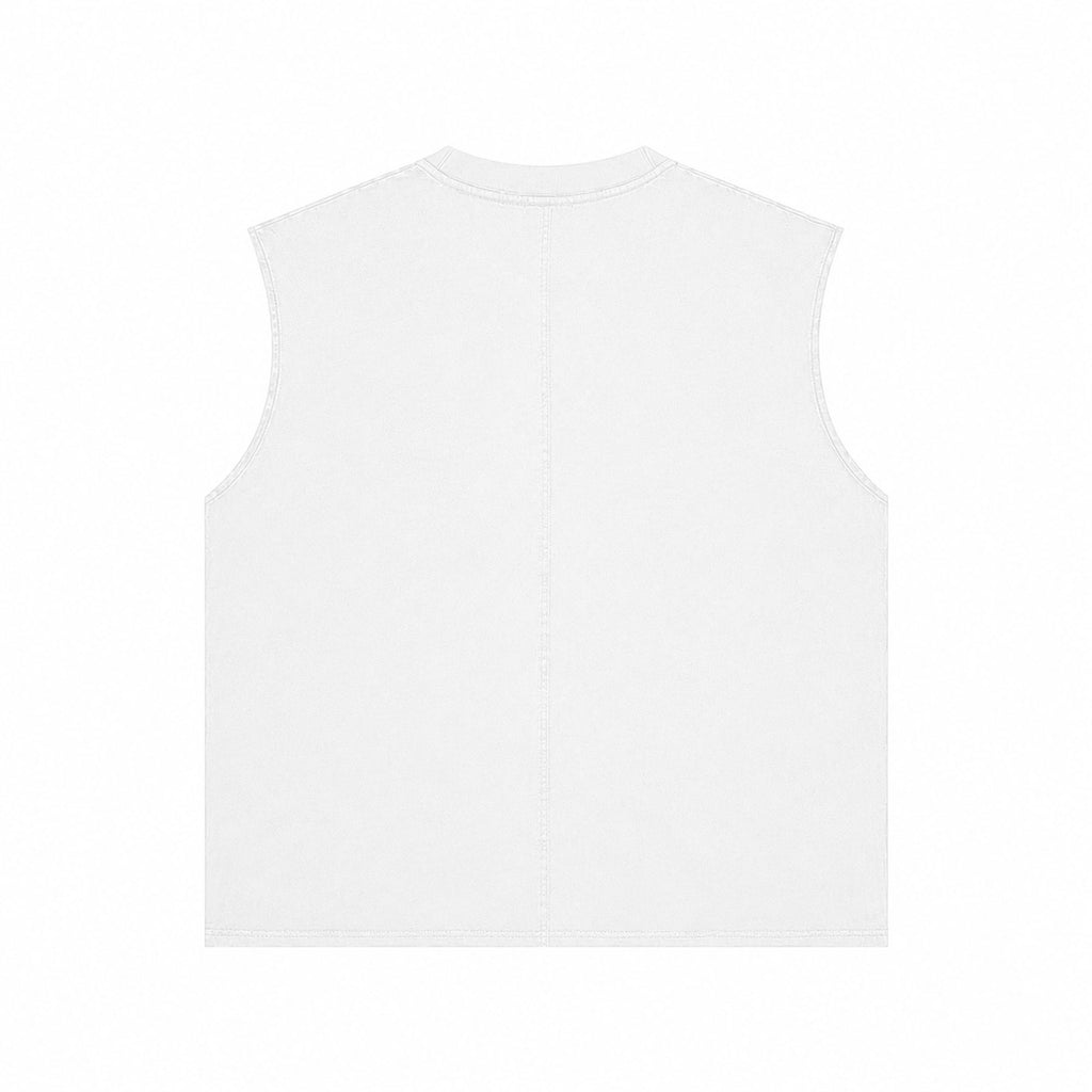 Catholic Trash Polka Muscle Tee White Cotton