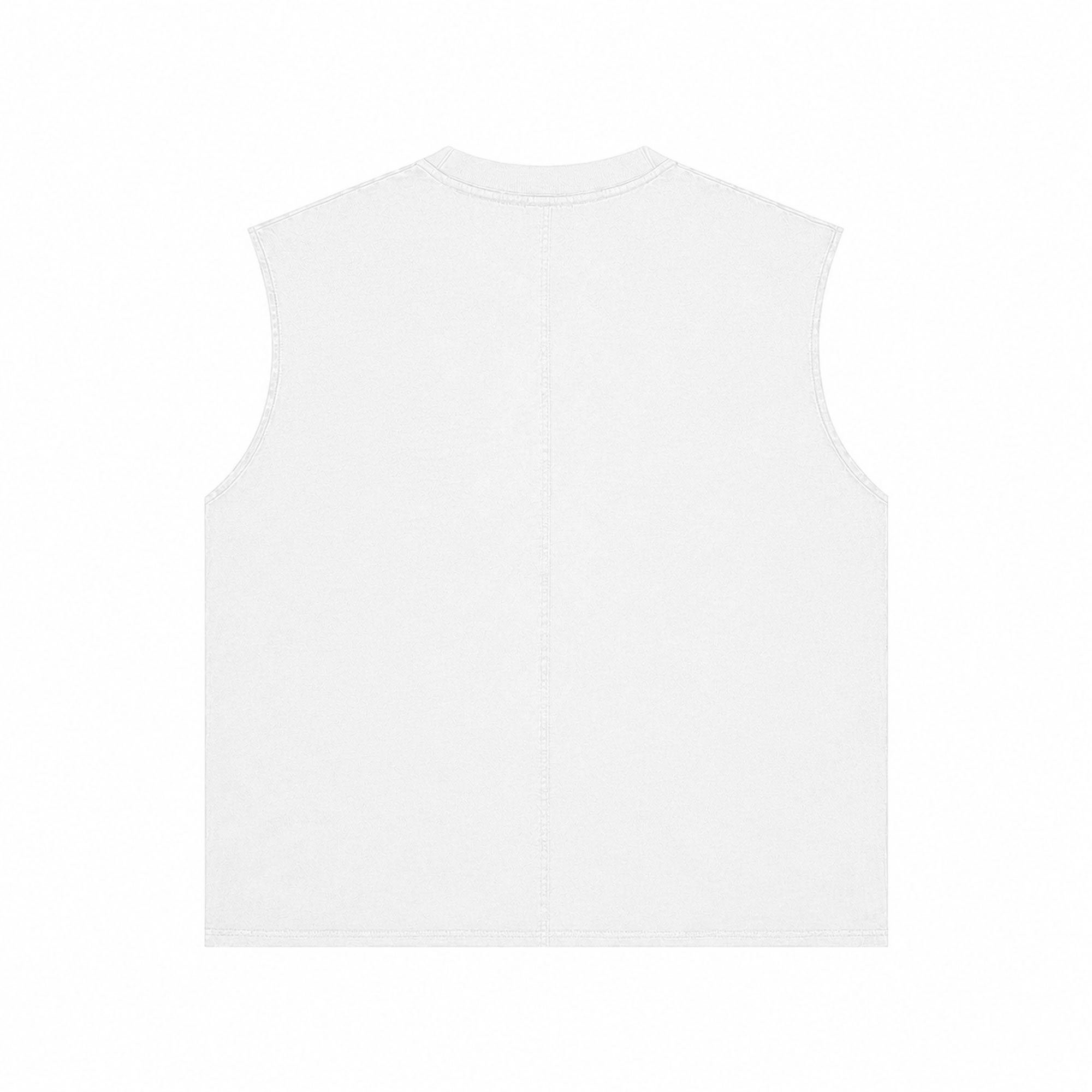 Catholic Trash Polka Muscle Tee White Cotton