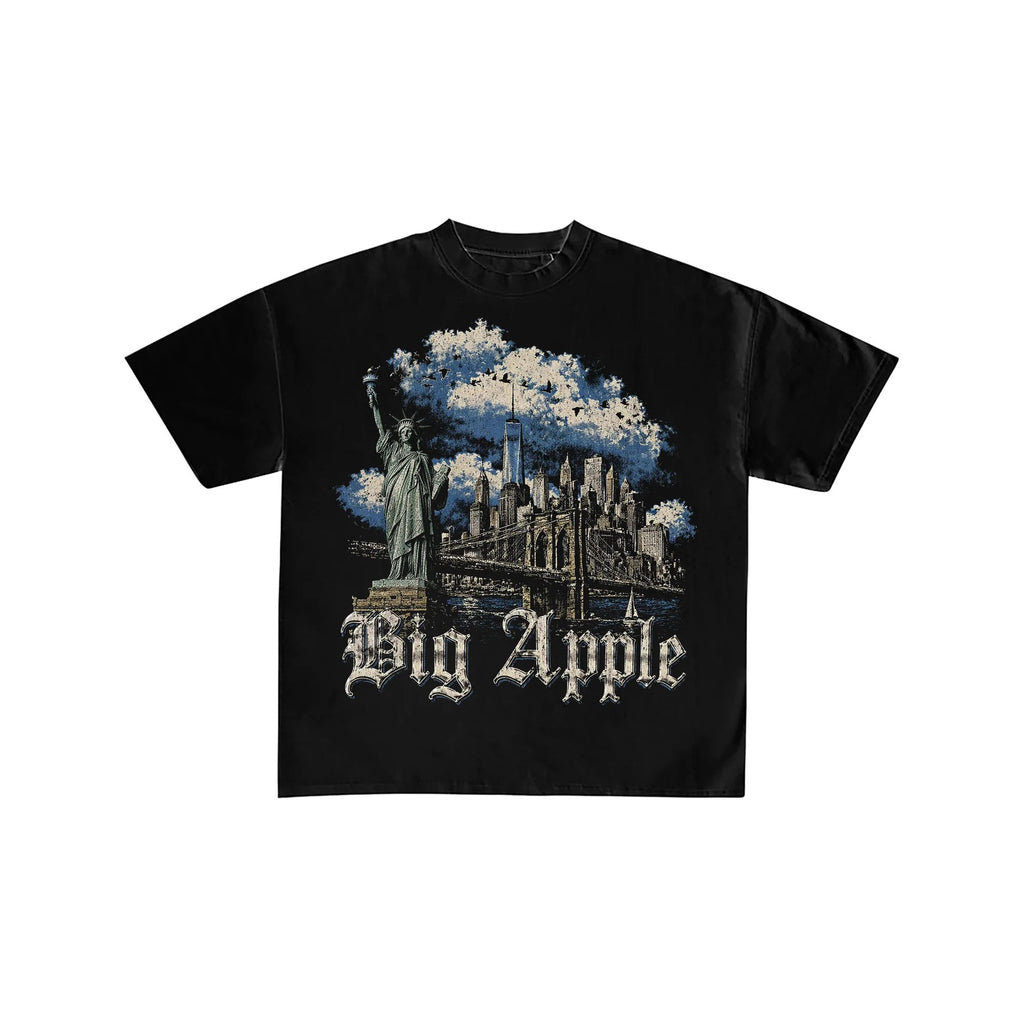 Big Apple New York City Graphic Oversized Tee