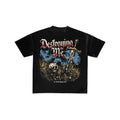 Destroying Me Skull & Sword Graphic Oversized Tee