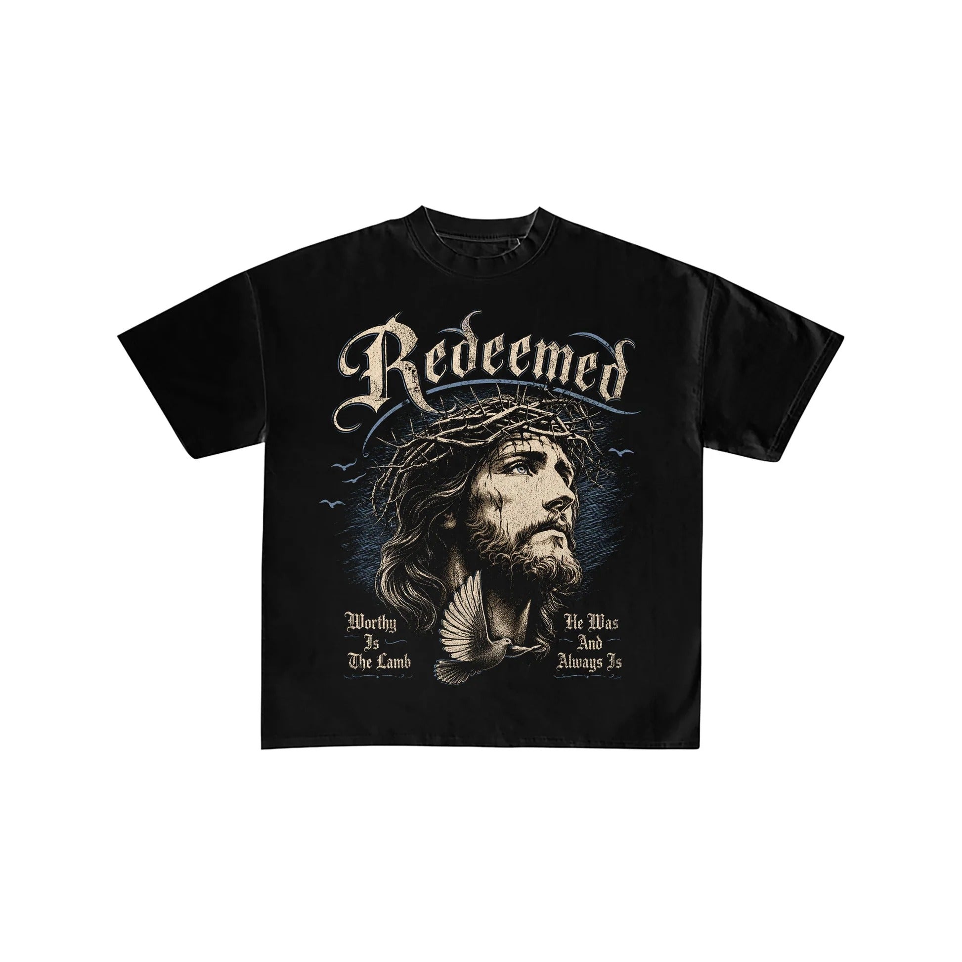 Redeemed Jesus Graphic Oversized Streetwear Tee