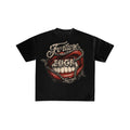 Fortune Favors Luck Graphic Oversized T-Shirt