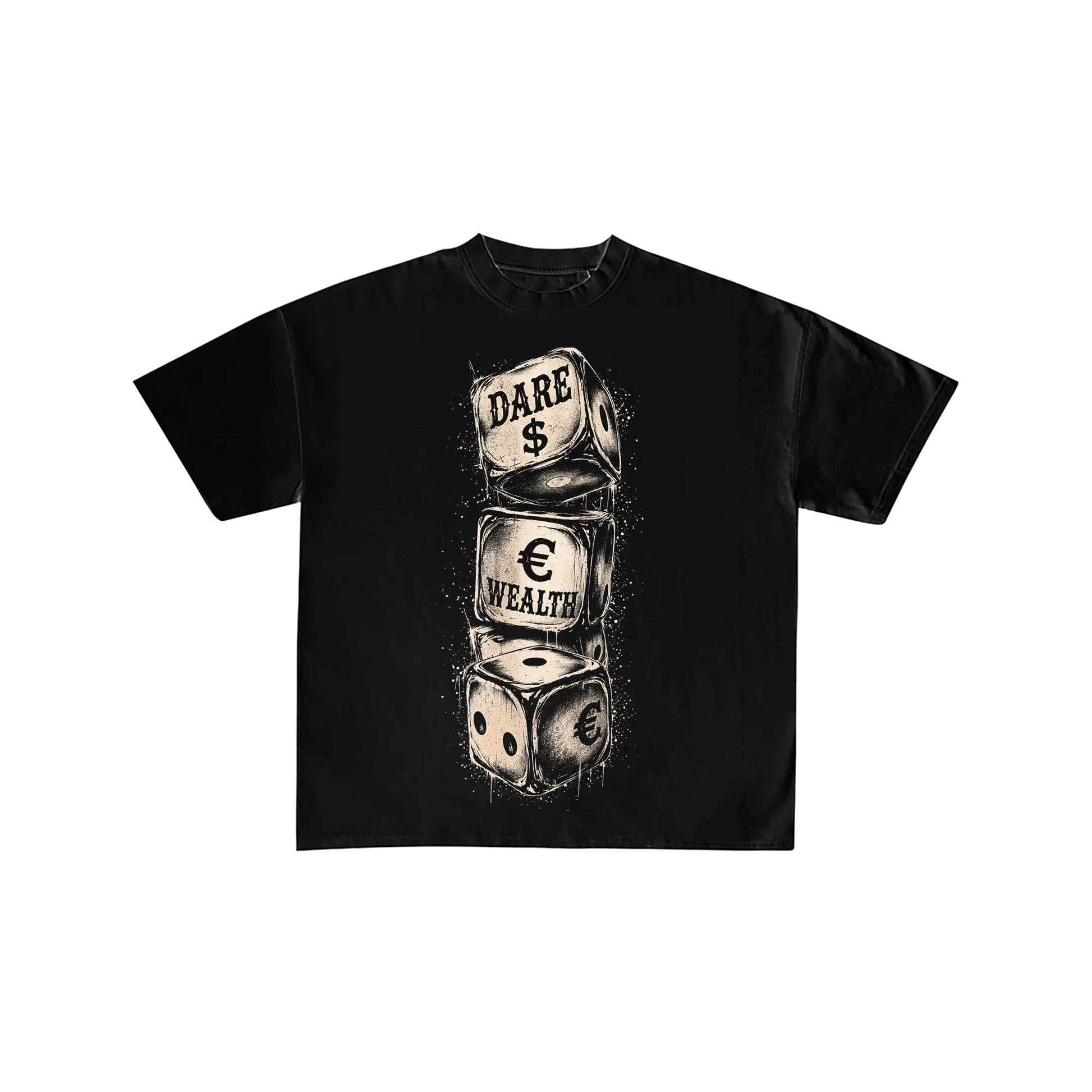 Dare For Wealth Dice Graphic Streetwear Tee