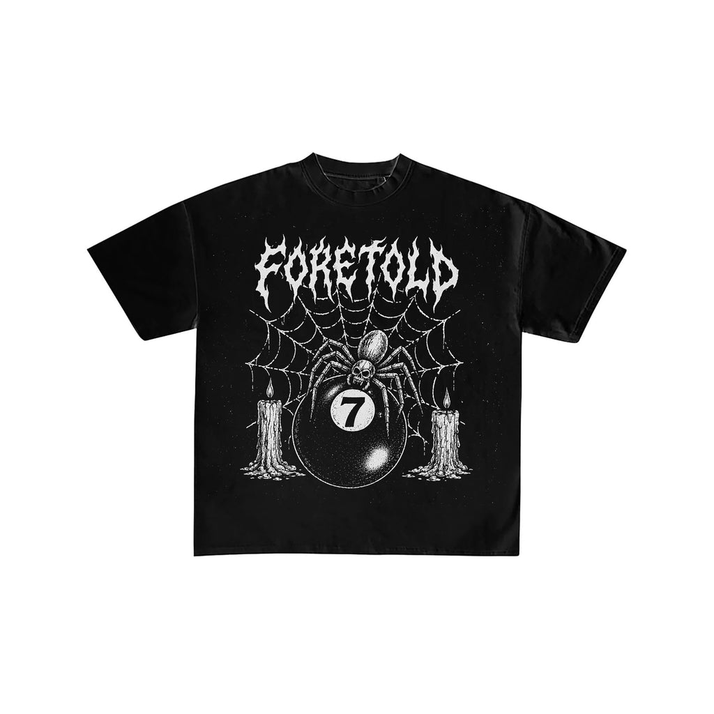 Foretold Spider 7-Ball Gothic Graphic Tee