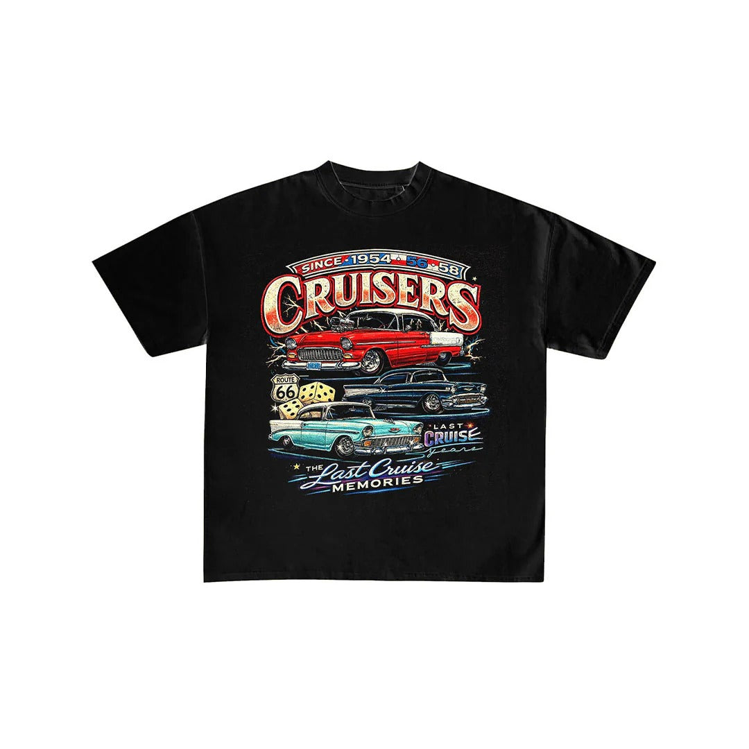 Cruisers Last Cruise Vintage Car Graphic Tee