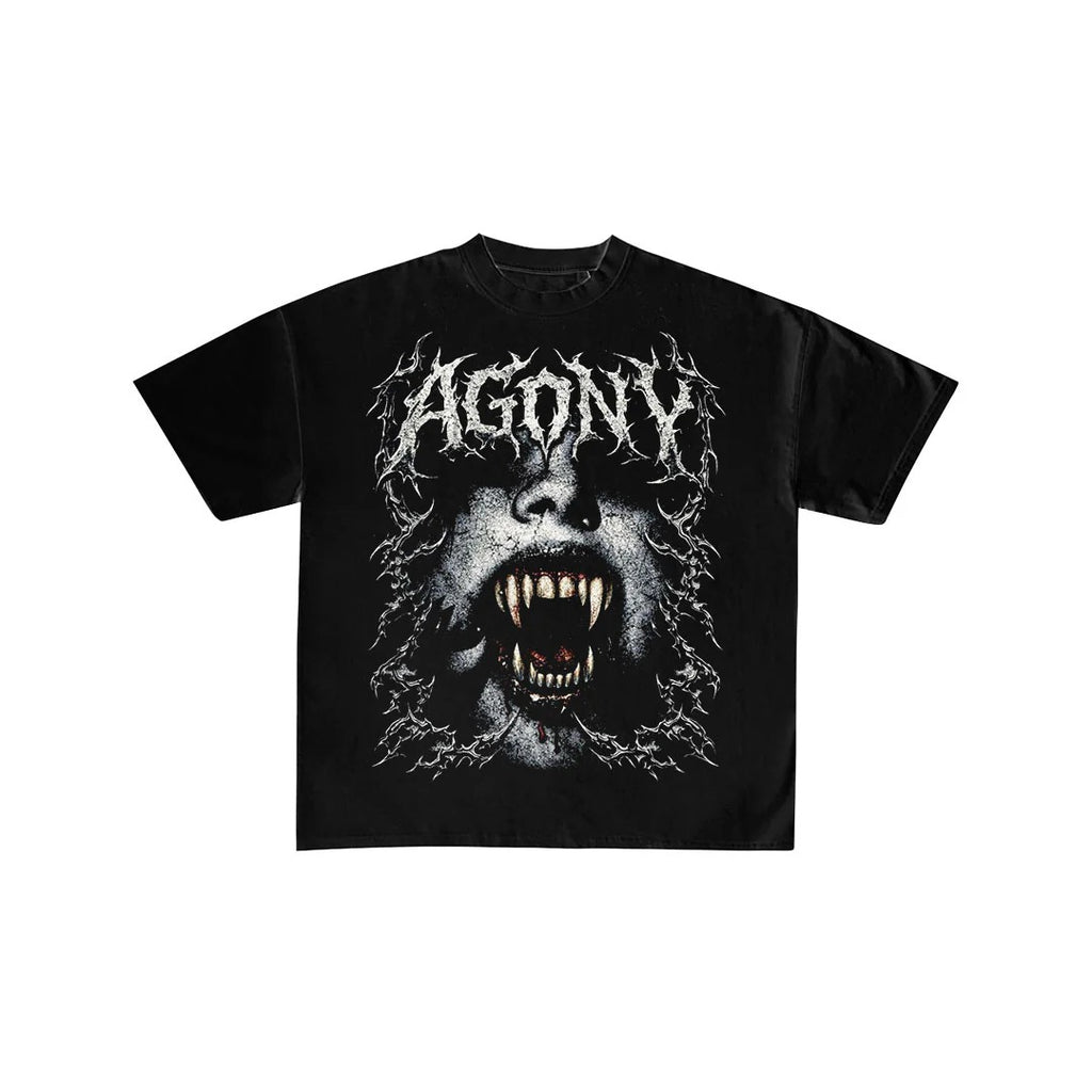 Agony Gothic Horror Vampire Graphic T-Shirt