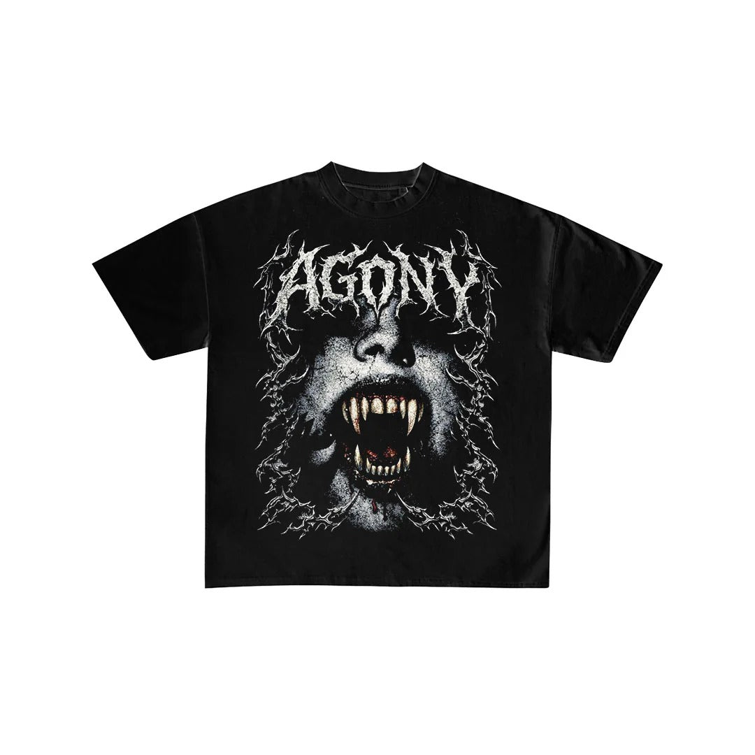 Agony Gothic Horror Vampire Graphic T-Shirt
