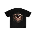 Gothic Spider Eye Horror Graphic T-Shirt