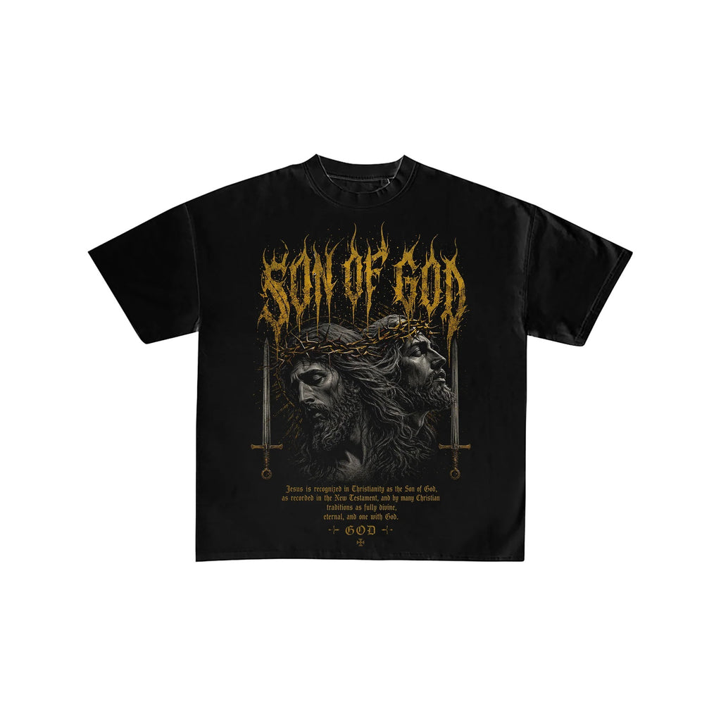 Son of God Christian Metal Graphic Streetwear Tee