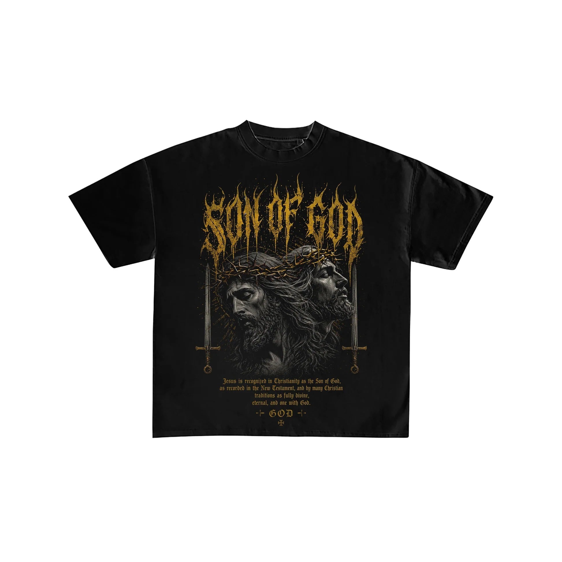 Son of God Christian Metal Graphic Streetwear Tee