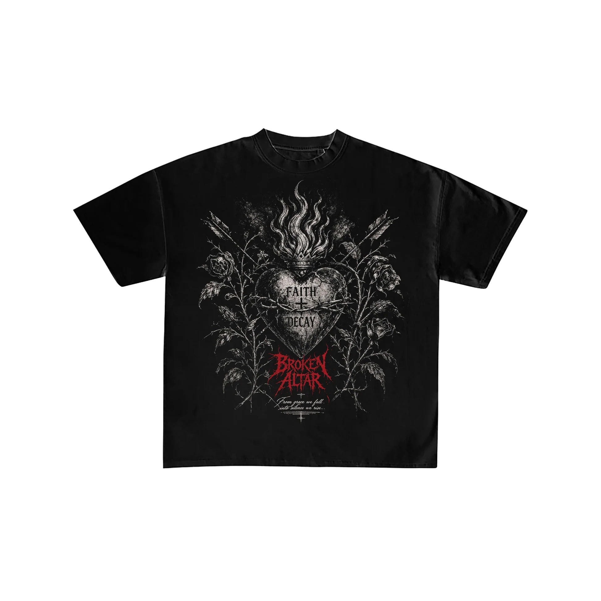 Broken Altar Faith and Decay Gothic Graphic Tee