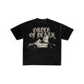 Order of Death Burning Police Car Graphic Tee