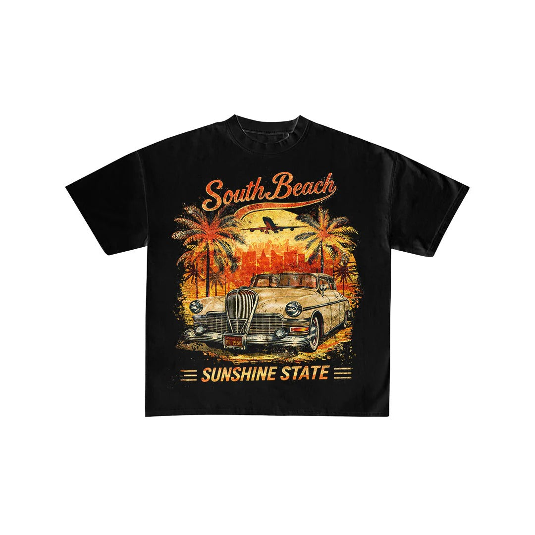 Vintage South Beach Sunshine State T-Shirt - Sadstonie – SADSTONIE