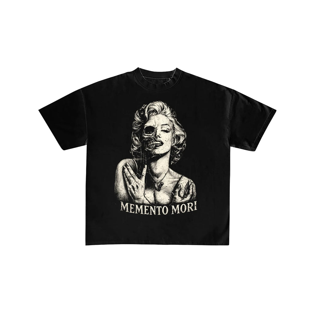 Memento Mori Skull Graphic Gothic Streetwear Tee
