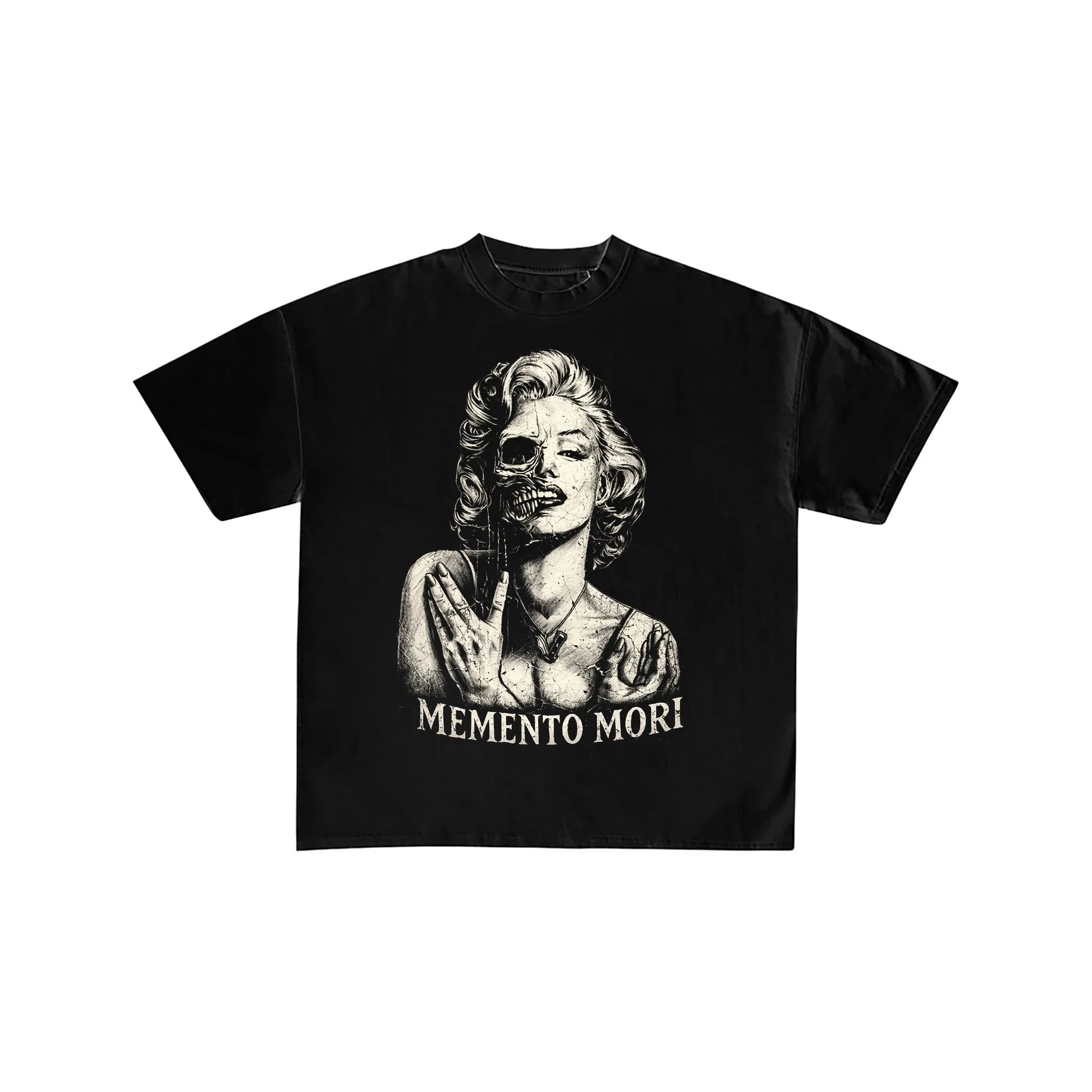 Memento Mori Skull Graphic Gothic Streetwear Tee